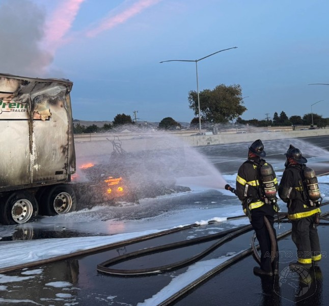 Tesla Semi Goes Up In Flames And Closes California Highway For 10 Hours